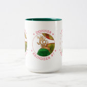 Mug grand chasseur vert DONNER REINDEER bicolore (Centre)