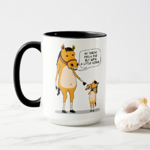 Mug Grand cheval drôle et mignon et petit cheval