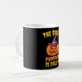 Mug Grand Citrouille appelle, drôle halloween (Devant gauche)
