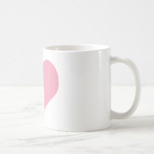 Mug Grand Coeur d'amour rose