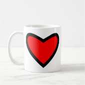 Mug Grand coeur rouge (Gauche)