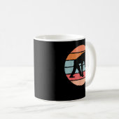 Mug Grand Costume de singe Retro Chimpanzé Design (Devant droit)