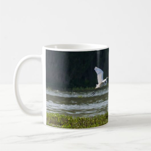 Mug Grand croustillant blanc d'aigrettes (Gauche)
