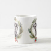 Mug Grand Dane Noël Wreath Festive Pup (Centre)