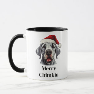 Mug Grand Danois Chapeau de Père Noël Noël