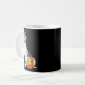 Mug Grand Danois Halloween Chien Arlequin (Devant gauche)