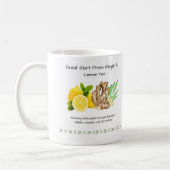 Mug Grand Début Citron frais et thé au gingembre Recet (Gauche)