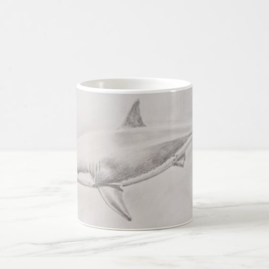 Mug Grand dessin de requin blanc (Centre)