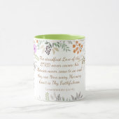 Mug Grand est ta fidélité Aquarelle Floral (Centre)