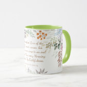 Mug Grand est ta fidélité Aquarelle Floral (Devant droit)