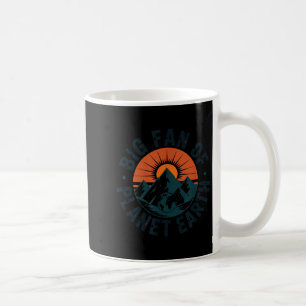Mug Grand fan de la planète Terre rétro 70s arc-en-cie