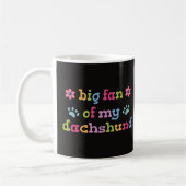 Mug Grand fan de mon Dachshund (Gauche)