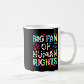 Mug Grand fan des droits de l'homme rétro protestation