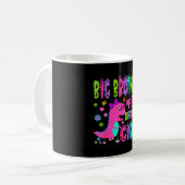 Mug Grand frère de la fille d'anniversaire saurus rex (Devant gauche)