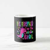 Mug Grand frère de la fille d'anniversaire saurus rex (Centre)