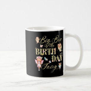 Mug Grand frère de la petite fille fée d'anniversaire