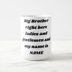 Mug Grand Frère Nom Personnalisé – Design Famille Gras