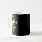 Mug Grand Grand-mère Elfe Noël Famille Filles Femmes E (Devant gauche)