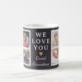 Mug Grand grand-mère petits-enfants 4 Photo Collage (Centre)