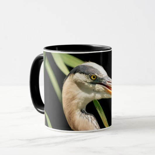 Mug Grand héron bleu (Devant gauche)