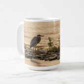 Mug Grand héron bleu (Devant gauche)