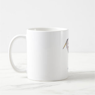 Mug Grand Héron bleu aquarelle espèces d'oiseaux
