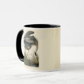Mug Grand Héron bleu d'Audubon Marais Oiseau (Devant gauche)