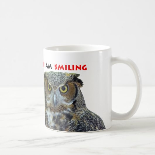 Mug Grand hibou à cornes (Droite)
