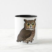 Mug Grand hibou à cornes (Centre)