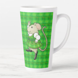 Mug Grand Latte à la Danse Irlandaise Souris