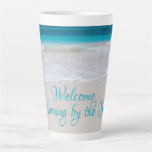 Mug Grand Latte Citation Plage Maritime (Devant)