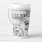 Mug Grand Latte ŒUF & FLÈCHE (Angle gauche)