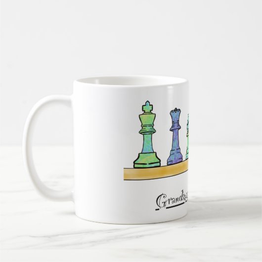 Mug Grand maître dans l'entraînement aux échecs (Gauche)
