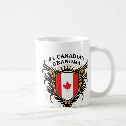 Mug Grand-maman canadienne du numéro un (Droite)