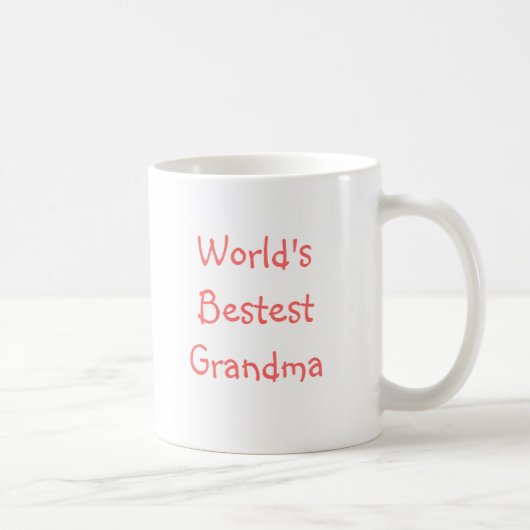 Mug Grand-maman de Bestest du monde (Droite)