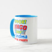 Mug Grand-maman de bingo-test de soutien (Devant gauche)