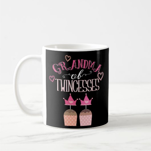 Mug Grand-maman de cadeau jumeau de Twincesses de (Gauche)