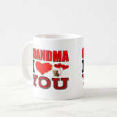 Mug Grand-maman je t'aime (Devant gauche)