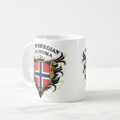 Mug Grand-maman norvégienne du numéro un (Devant gauche)