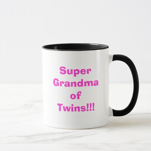 Mug Grand-maman superbe des jumeaux ! ! ! (Droite)
