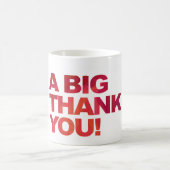 Mug Grand Merci rouge (Centre)