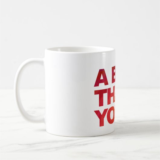 Mug Grand Merci rouge (Gauche)