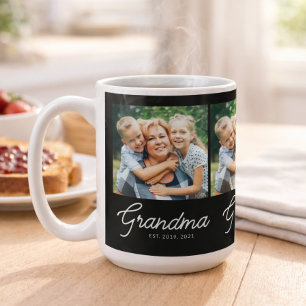 Mug Grand-mère a établi un script photo noir