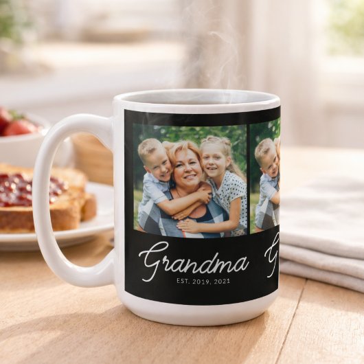 Mug Grand-mère a établi un script photo noir
