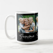 Mug Grand-mère a établi un script photo noir (Gauche)