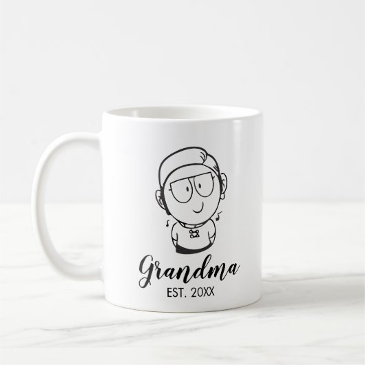 Mug Grand-mère à la main (Gauche)