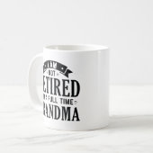 Mug Grand-mère à temps plein (Devant gauche)