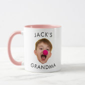 Mug Grand-mère Anniversaire, Bébé Visage Dady Cadeau,  (Gauche)