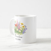Mug Grand-mère aquarelle Wildflower (Devant gauche)