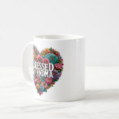 Mug Grand-mère au coeur floral (Devant gauche)